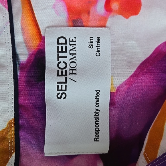 Selected Homme Henrik Slim Fit Floral Button Down Shirt - Picture 6 of 10